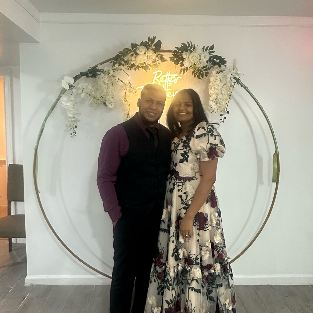 Ivy city Co Floral Maxi Dress with Puff Sleeves